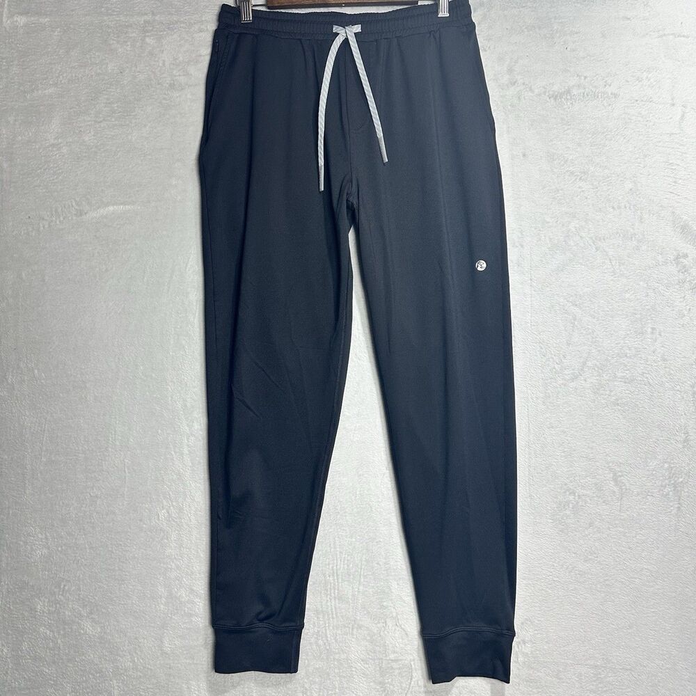 Rhoback Delta Performance Jogger Pants Size S Midnight Black Golf Active Comfort